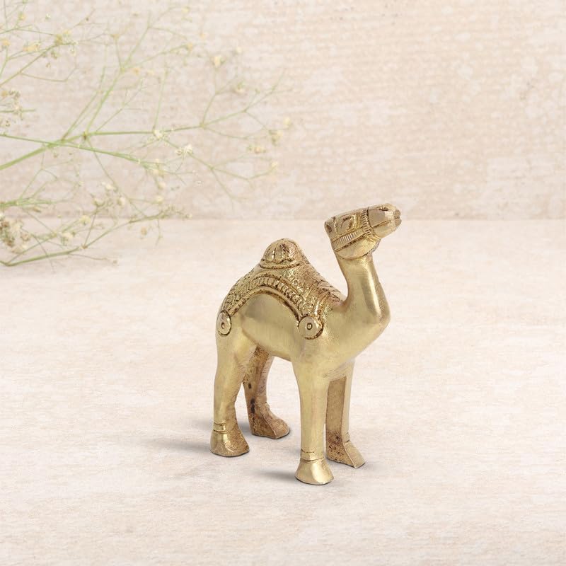 Animal Camel Idol, Camel Ki Murti Handcrafted Decorative Showpiece Idol -10.1cm