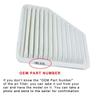 R-EP Replacement Washable Air Filter Fits for Hyundai I20 IX20 Kia Soul Venga Reusable High Flow OEM 28113-2K00