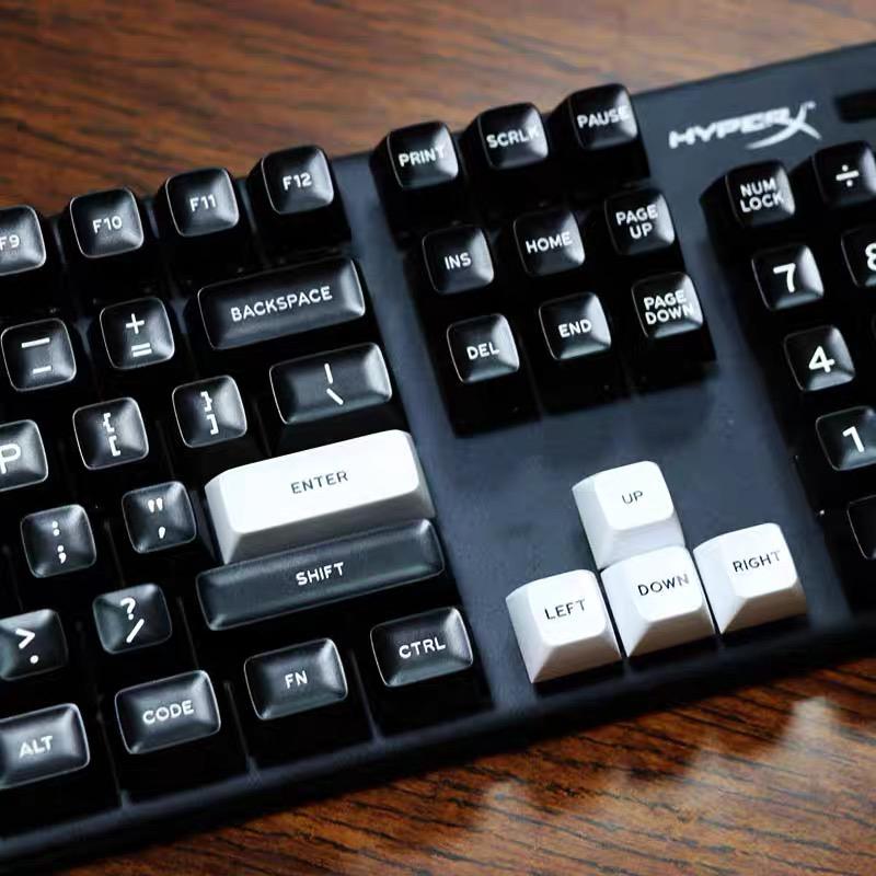 173 Keys WOB SA Profile Minimalist Style Key caps Double Shot ABS Keycaps for Cherry Gateron MX Switches Mechanical Keyboard