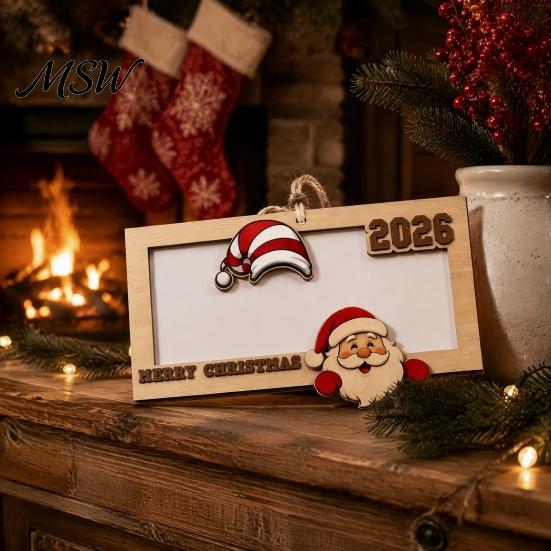 Hanging Ornament for Cash Gifts Wooden Christmas Money Holders Cash, Holiday Gift Creative Holder Ornaments Xmas Tree, Home Party Supplies