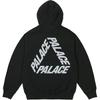 Palace Rubbed P3 Hood Black Unisex Tops P30CS256