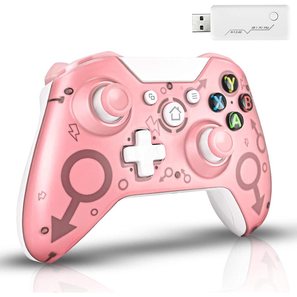(Rozā) Xbox One Bezvadu Kontrolieris Saderīgs