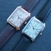 Pogseubagenwachi Volkswagen Men'S Watch Square Roman Index Leather Watch Rose Gold Silver (Select 1)