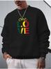Loose Round Neck Long Sleeve Casual Pullover Autumn and Winter Christmas Halloween Valentine's Day