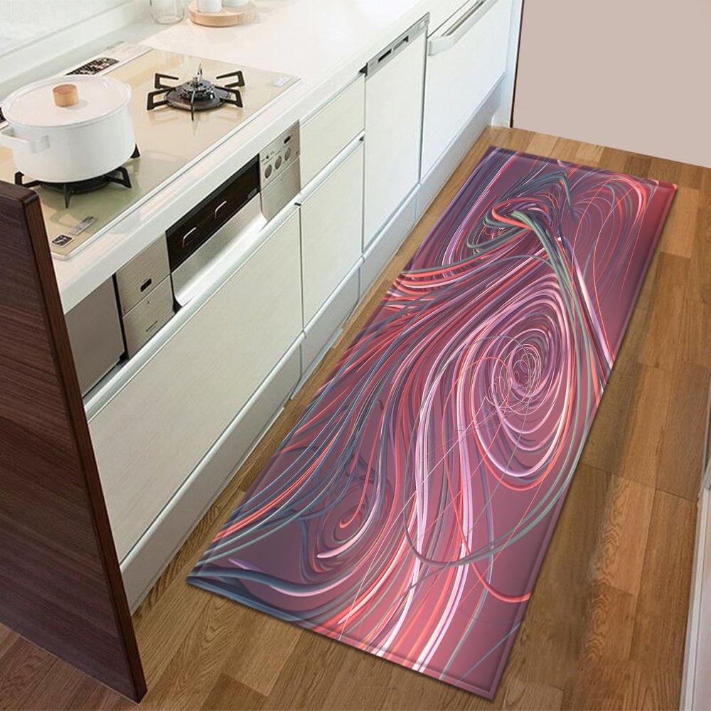 Eingangstürmatte, Küche, Schlafzimmer, Teppich, rutschfester Boden, Flurteppich, modernes Druckmuster, Bodenmatte