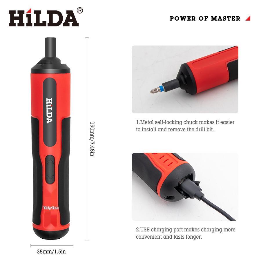 Rechargeable Electric Screwdriver Set with Large Torque for Household Use