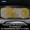 For VOLKSWAGEN GOLF 17-19 MK7/MK7.5 Dashboard Transparent TPU Protective Film Anti-scratch Repair Film Accessories Refit