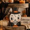 1/6 Pcs 10cm Halloween Tabletop Sign Plywood Halloween Tiered Tray Decor  Indoor