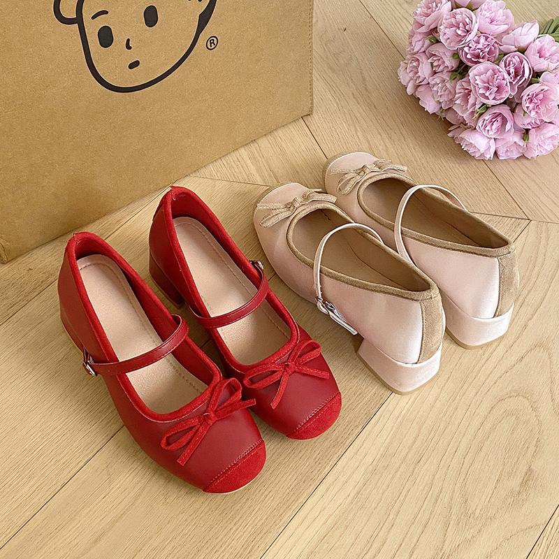 

Mary Jane Shoes Women s 2025 New Thick Heel Inner Heightening Single Shoes Ladies Gentle Evening Shoes Fragrant Sle round Toe 39 жовтий