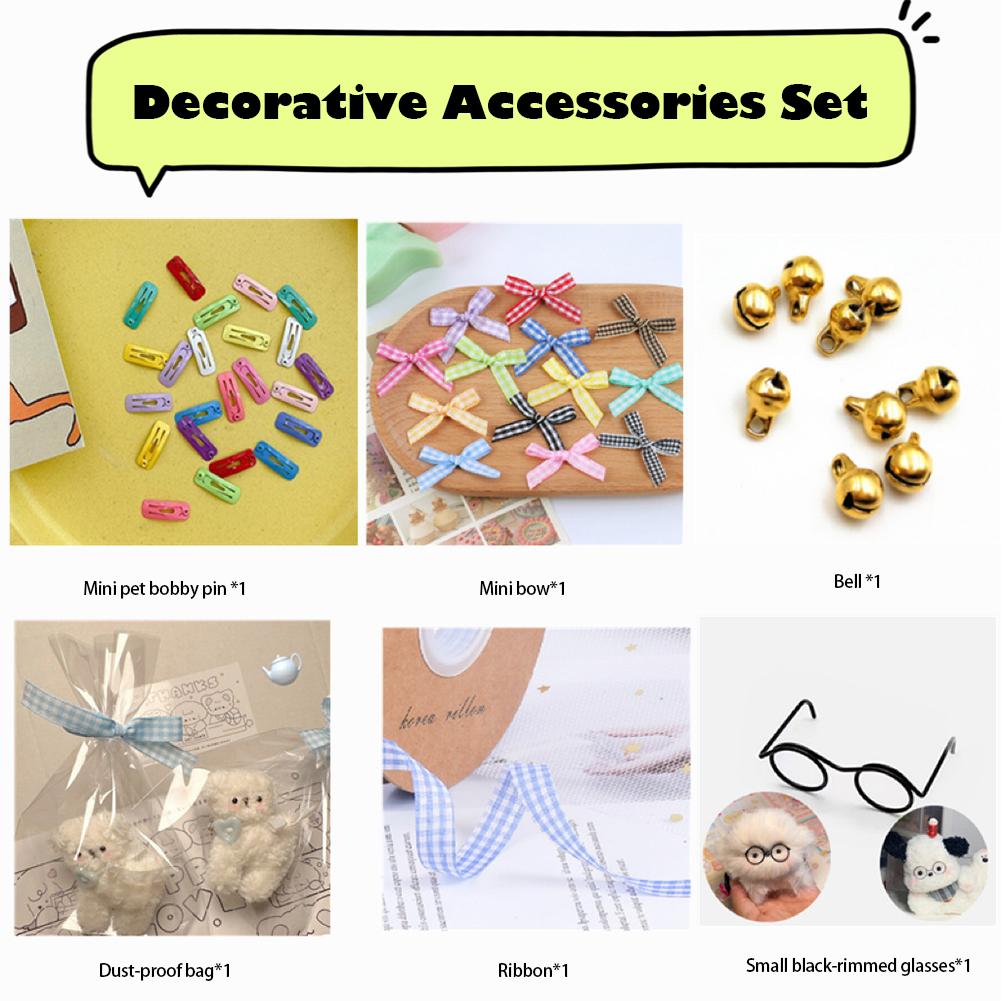Coral Fleece Material Pipe Chenille Stems Craft Pipe Stems Kit Creative Toys Cute Dog Handmade Material for Kids DIY