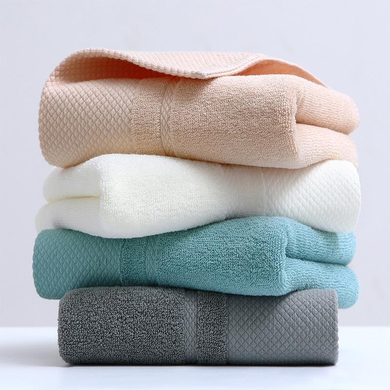 100% Cotton Premium Towel Highly Absorbent Quick Drying Thicken Soft Face Towel Not Easy To Drop Household Face Towel