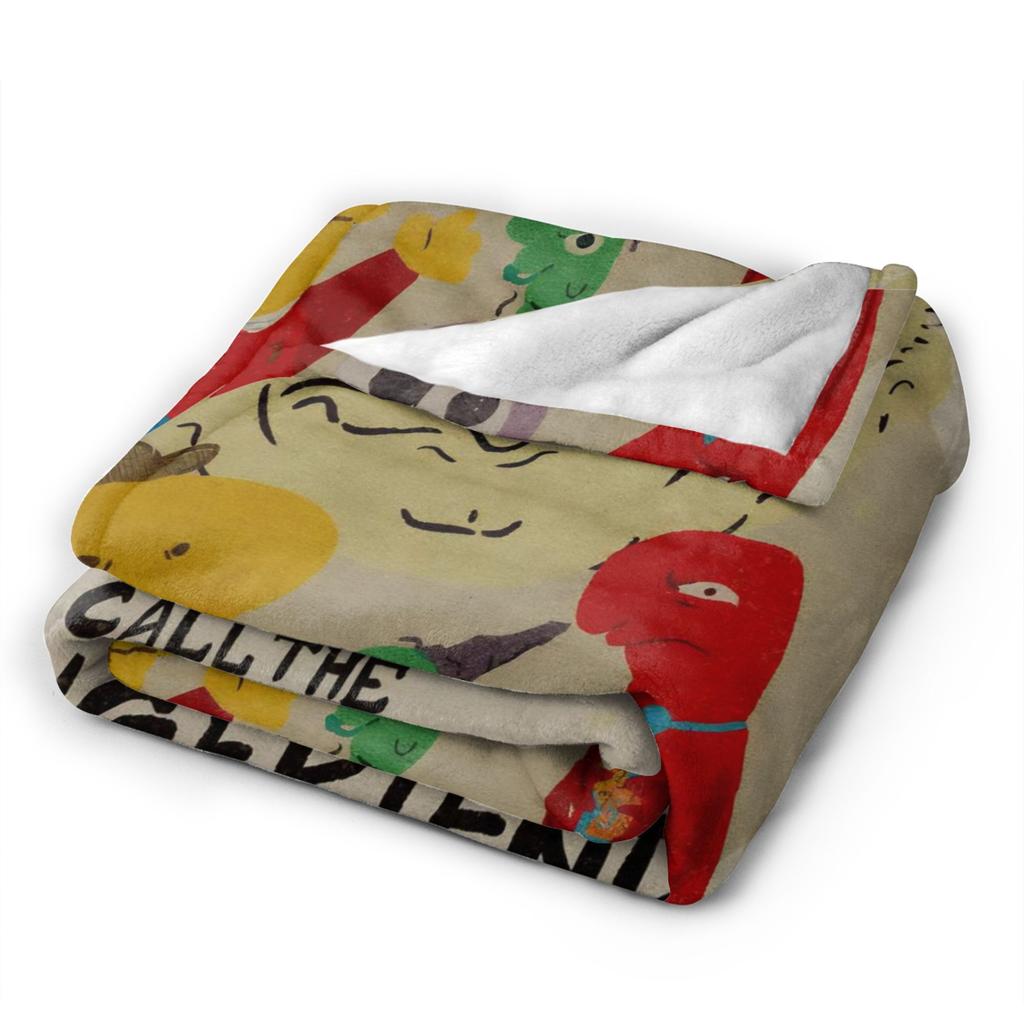 Smiling Friend Games Warm Blanket  Picnic Plush Throw Blanket Fluffy Couch Chair Flannel Bedspread Sofa Bed Cover