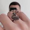 Black Gold Spirit Snake Ring - Women's Trendy Design, Luxurious & Versatile Index Finger Accessory