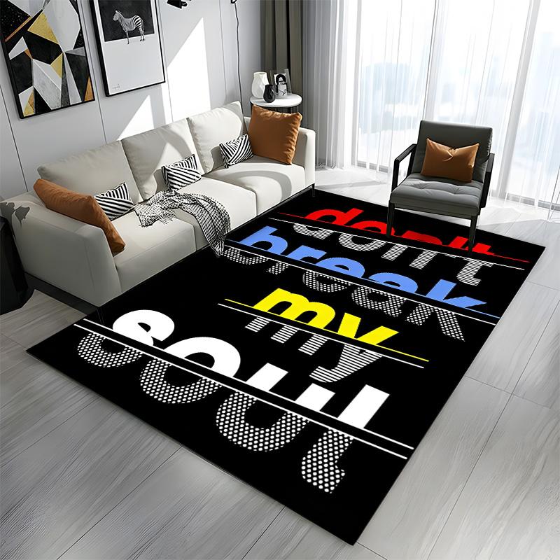 Don't Break My Soul Text Design Patterned carpet a non slip rug suitable for all seasons and any setting, gift