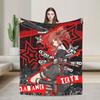 Teto Kasane Chibi Cartoon Anime Blanket  Warm Novelty Plush Throw Blanket For Couch Chair Sofa Bed Flannel Bedspread Bed Cover