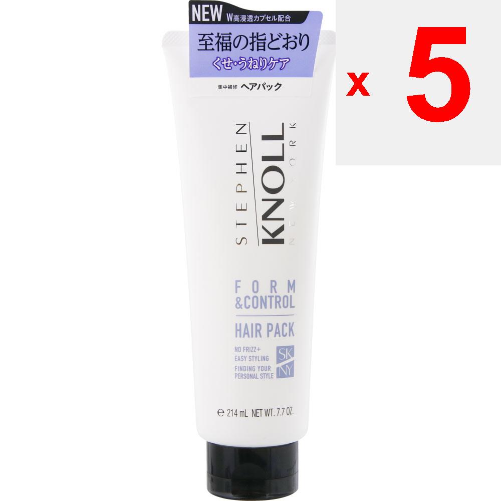 Kose Steven Knoll Form Control Haarpackung mit 220 g Shampoo/Spülung (Prämie) Eine kleine Menge auf die gesamte Haarlänge auftragen und 2-3 Minuten einwirken lassen
