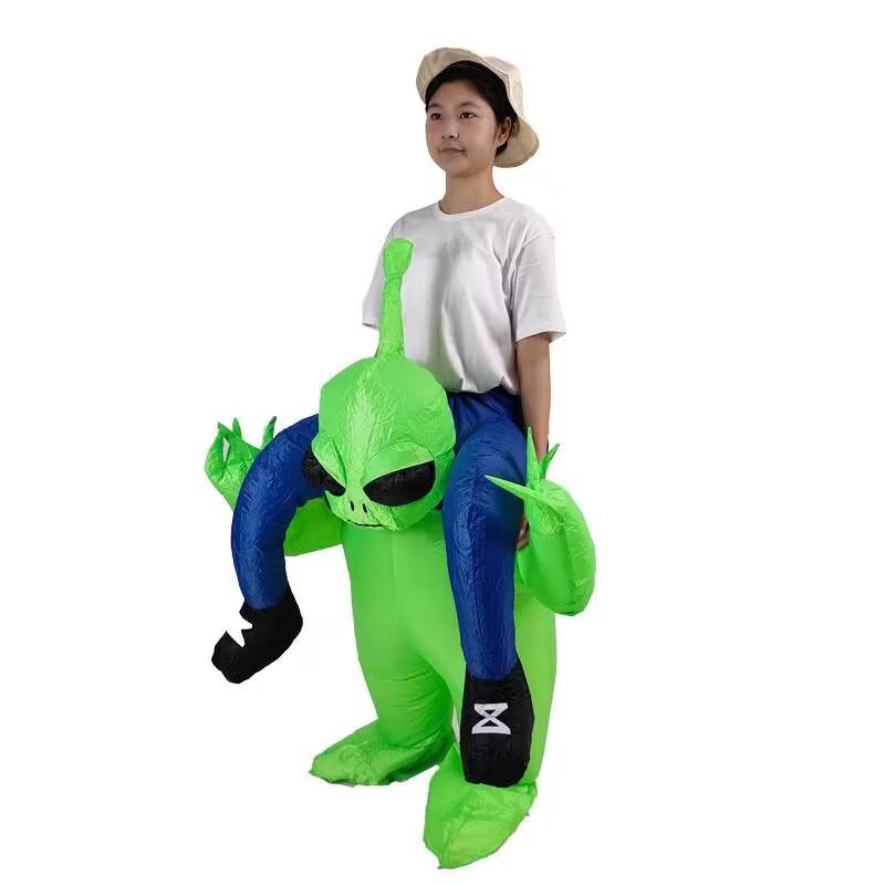 Popular Alien Ghost Hug Inflatable Halloween Costume - Creative and Fun Mascot Cosplay