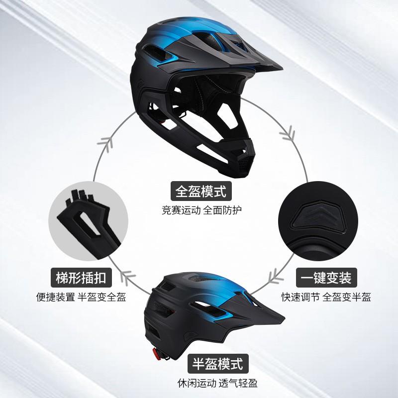 Full Face Mountainbike Helm Downhill Radfahren Outdoor Trail Fahren Erwachsener Unisex PC EPS Konstruktion