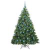 Artificial Christmas Tree with 300 LEDs Green 180 cm PE and PVC