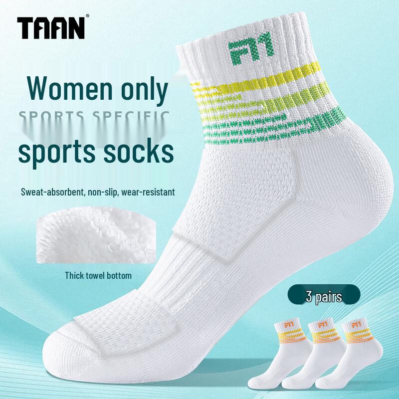

Taan T178 Women s Badminton Terry Socks One Size