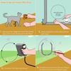 Durable Small Size Cat Flap Door Noise Reduction Secure Locking Pet Door 4 Way Locking Pet Door for Home Entry
