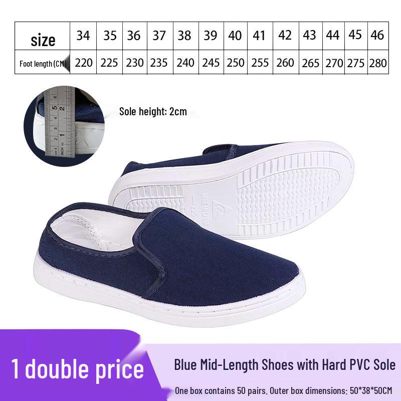 Dustproof Anti-static PU Mid-cut Soft Sole Work Shoes for Cleanroom