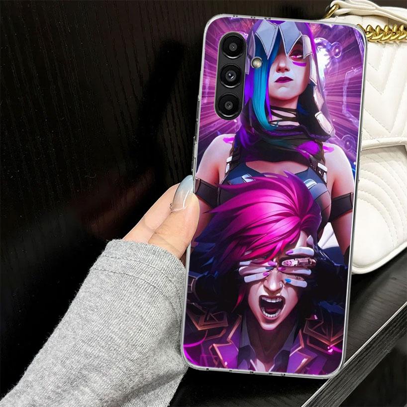 Arcane Jinx Anime Case for Samsung A17 A16 A56 A36 A26 A15 A55 A35 A25 A14 A54 A34 A24 Phone Cover A13 A53 A33 A23 A05S A04S for