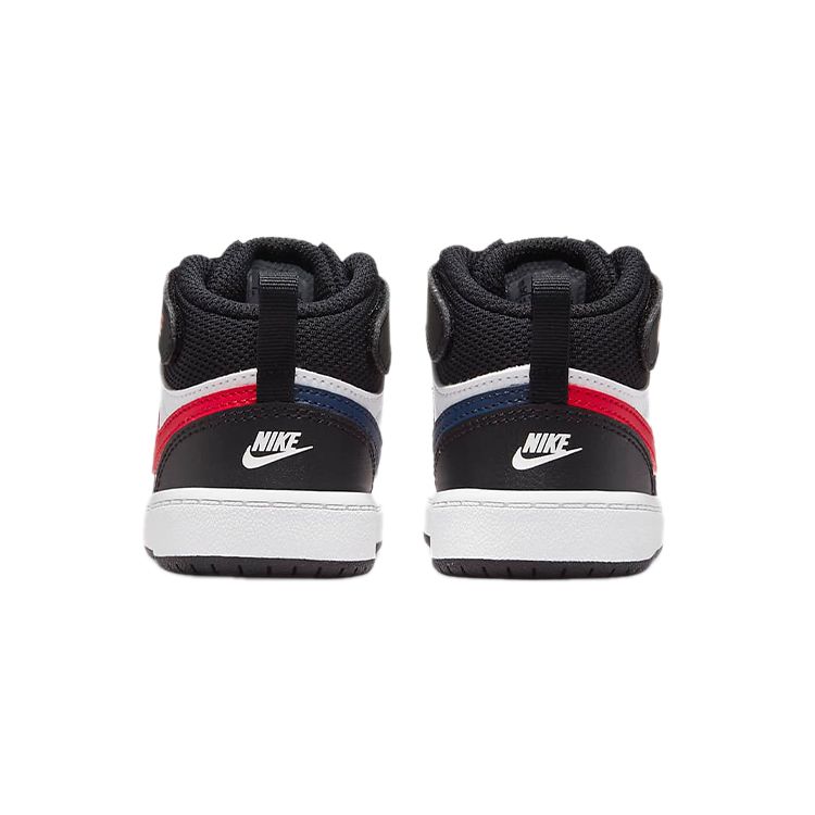 Nike Court Borough Mid 2 TD White/White/Black/University Red Baby Sneakers DO5894-161