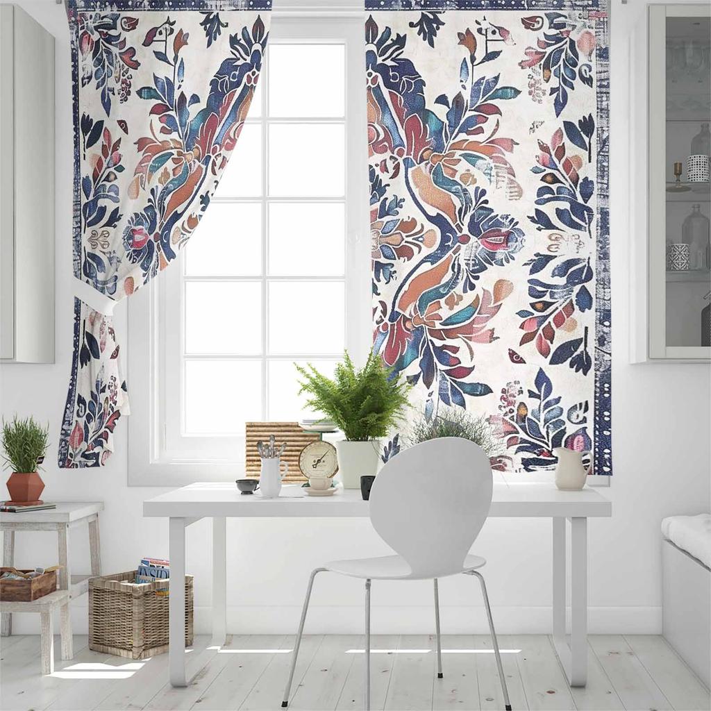 Bohemian Retro Patterns Blackout Curtains For Living Room Bedroom Printed Window Treatment Drapes Home Decor
