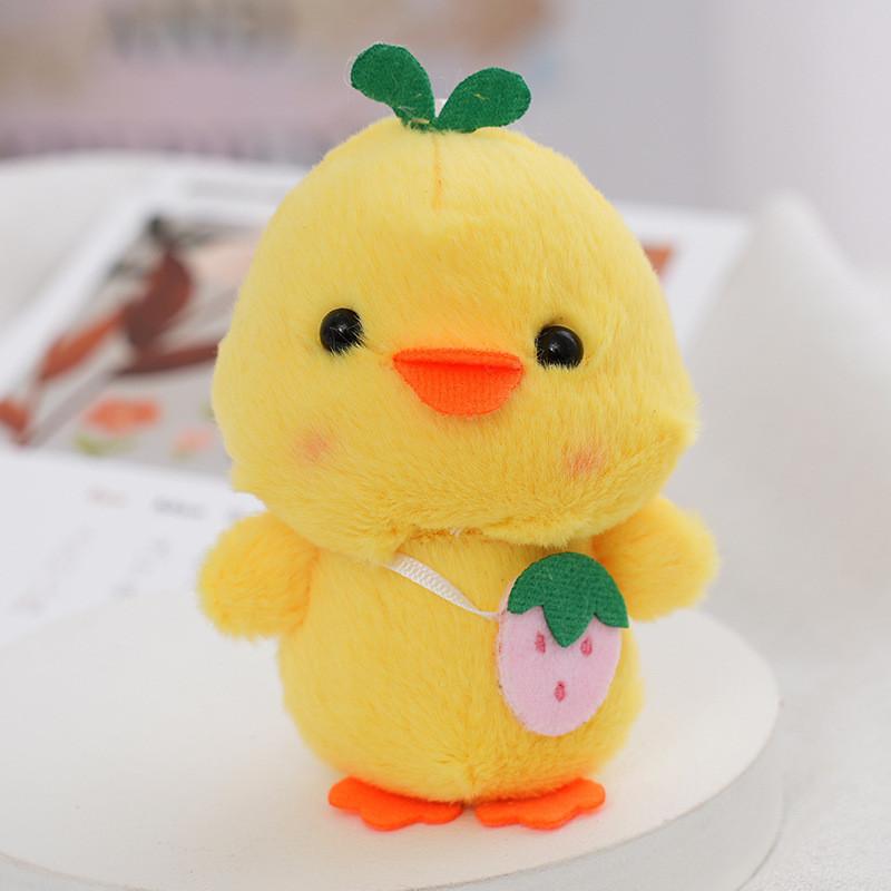 Cute Cartoon Duck Plush Toy Charming Backpack Pendant For Girls