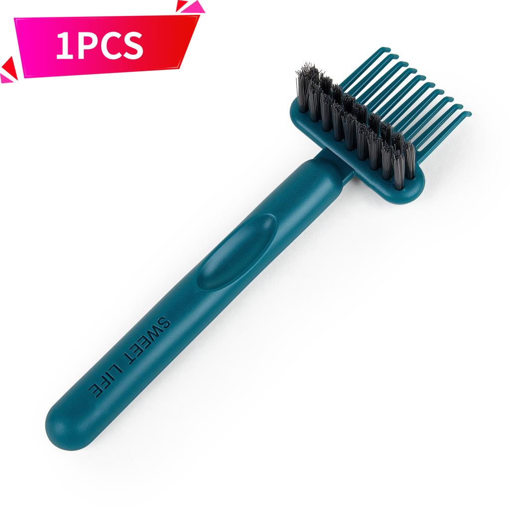 Wiederverwendbare Kammreinigungsbürste mit doppelseitigem Kamm- und Bürstenkopf - Hochfeste, langlebige Borsten, Hohldesign für Luftpolster- und Lockenkämme