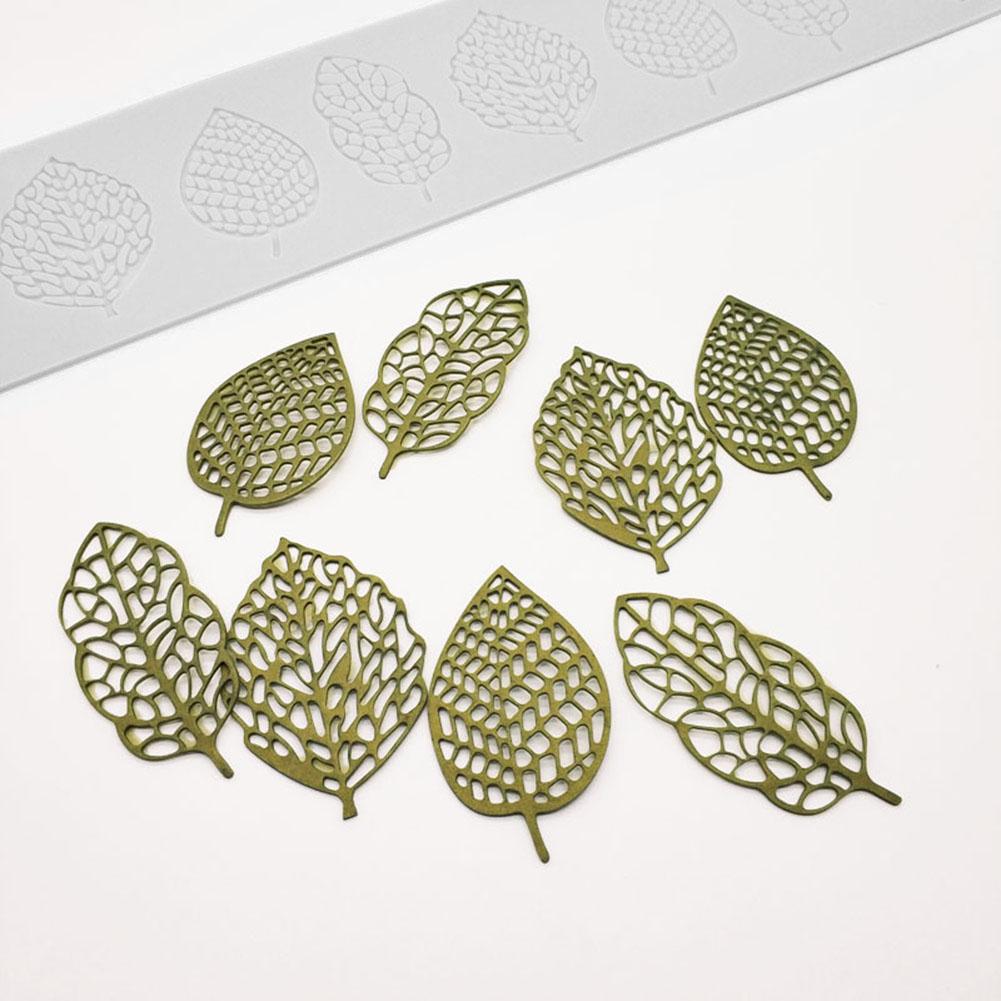 Leaf Mold Chocolate Gumpaste Mold Wedding Birthday Cake Decor Leaves Silicone Candy Mold Fondant Mold Fondant Lace Pad Cake Mold