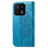 Cell Phone Case for Xiaomi 13 5G,PU Leather Wallet Imprinted Butterfly Pattern Stand Phone Cover