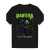 European Sizes Men's Black Pantera Pattern T-Shirt-Far Ultra Drive Design Casual Round Neck Short Sleeve Summer T-Shirt