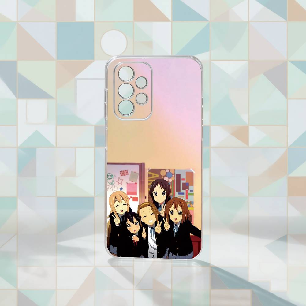 

K-ON_ Phone Case Transparent Silicone Soft For Samsung S25,S24,S21,S22,S23,S30,Ultra,S20,Plus,Fe Samsung S24Plus