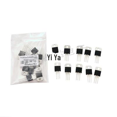 TO-220 Voltage Regulator Sample Pack [10 Types, 1 Each], Includes L7812, L7805, Etc.
