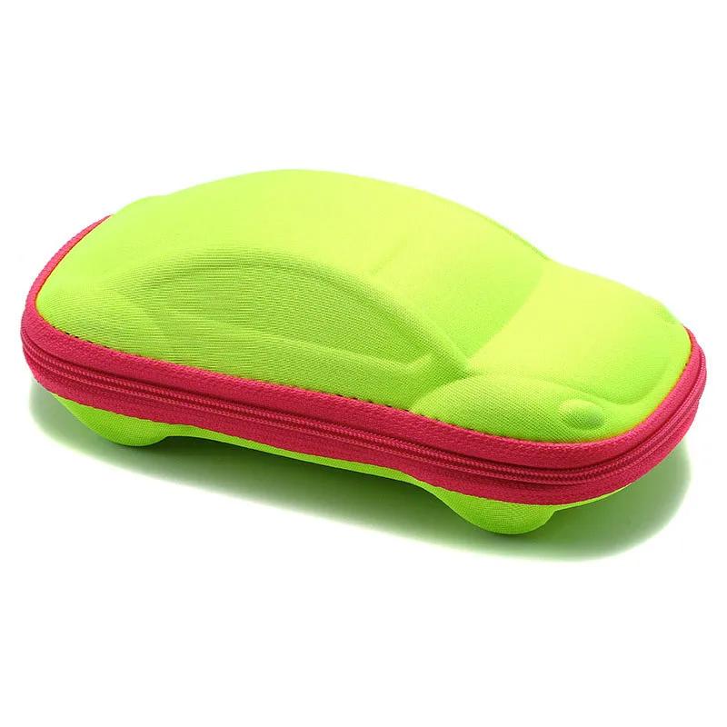 Cute Sunglasses Cases For Kids Boys Girls Car Shape Lightweight Glasses Box Vintage Portable Zipper Glasses Case