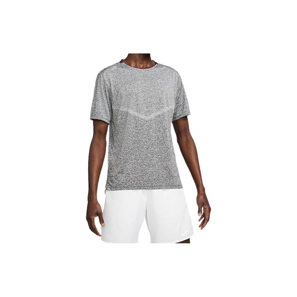 Nike T Shirts Men's Gray Crew Neck Moderate Straight Fit CZ9185-011