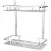 Space Aluminum Bathroom Shelf RustProof Shower Rack Kitchen Storage Basket for Home