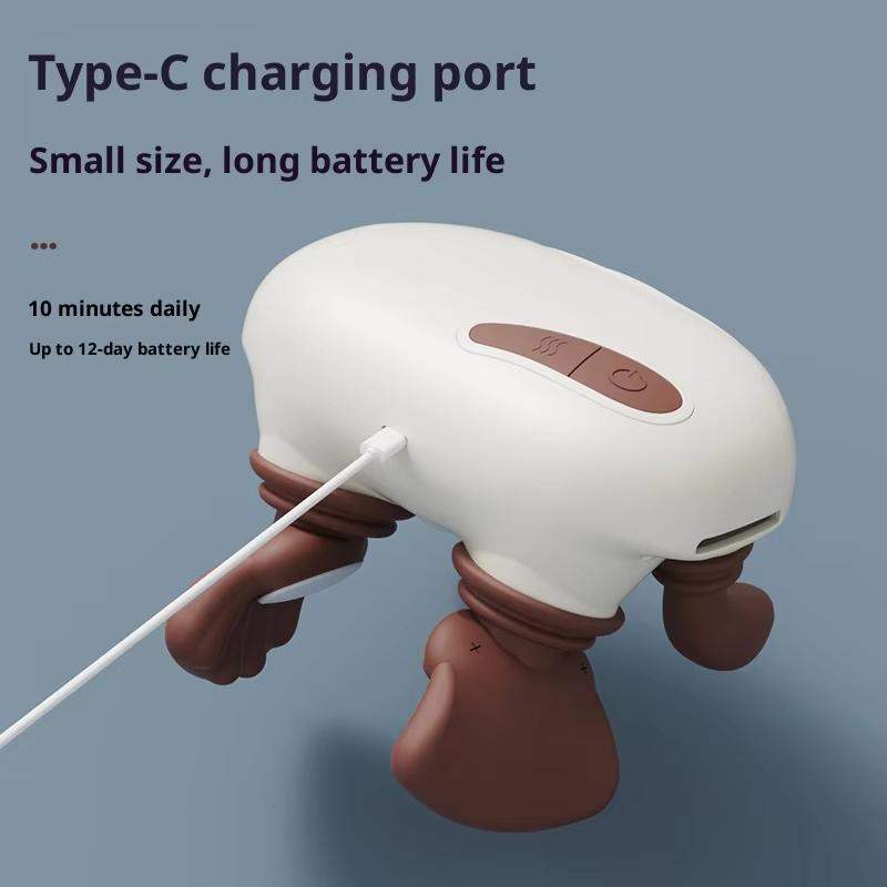 Neck Massager With Real Hand Simulation Wireless Portable Neck And Back Massager 4D Kneading Massage Design For Pain Relief