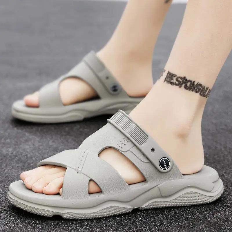 Platform Male Slipper Slides Men's Shoe Outdoor Eva Comfortable Adult Clappers 2025 Elegant Y2k Trend Designer Luxury Mascullino