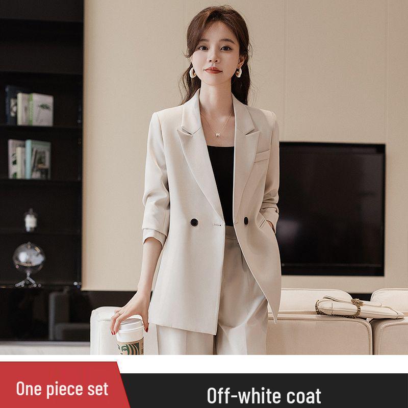 Women's 2025 Formal & Casual Suit Set with Padded Jacket for Spring-Autumn