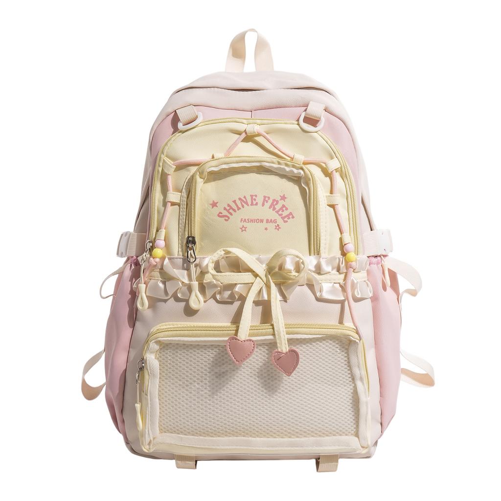 Schoolbag sweet high-value female backpack high school junior high school student schoolbag small fresh youth campus Japanese female backpack