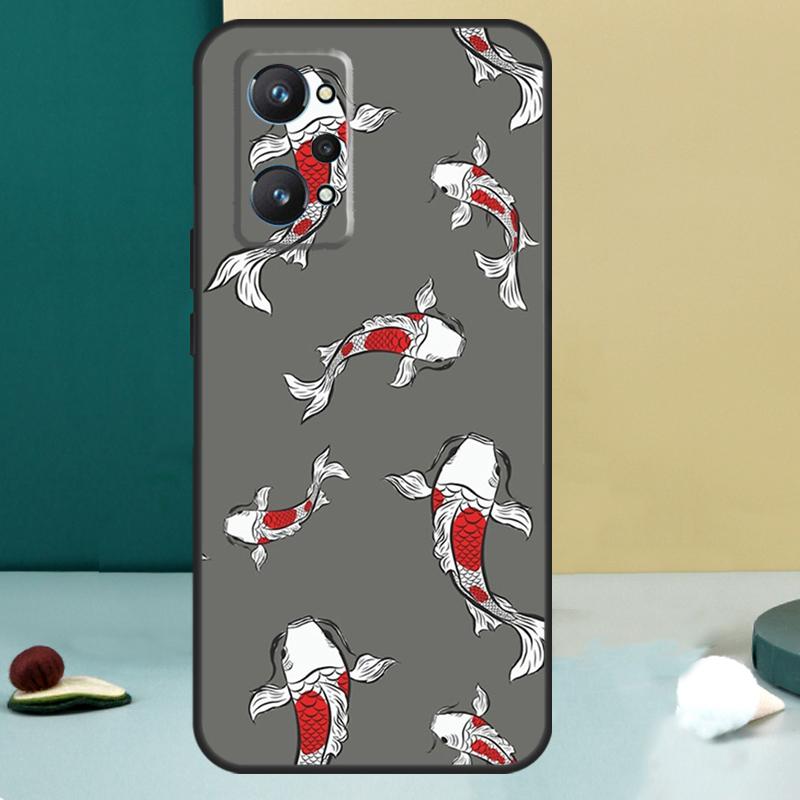 Koi Carp Fish Yin Yang For Realme 13 12 10 11 14 Pro Plus GT 6 5 6T GT7 Pro C55 C53 C51 C21Y C25S C75 C67 C61 Case