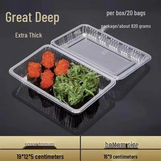 Sushi, Roast Duck, Pastry & Fruit Takeaway Box Set with Free Shipping & 100 Rubber Bands