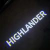 Car LED Door Welcome Warning Light For TOYOTA HIGHLANDER 2007-2024 Projector Ghost Shadow Floor Laser Emblem Model Logo Lamp