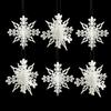 Christmas Snowflake Pendant Pack of 10 for Creative Ornament Living Room Decorat