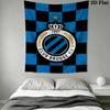Club Brugge K V Wall Tapestry Aesthetic Wall Hanging Printed Fabric Blanket Decorative Tapestries for Bedroom Living Room Home Decor