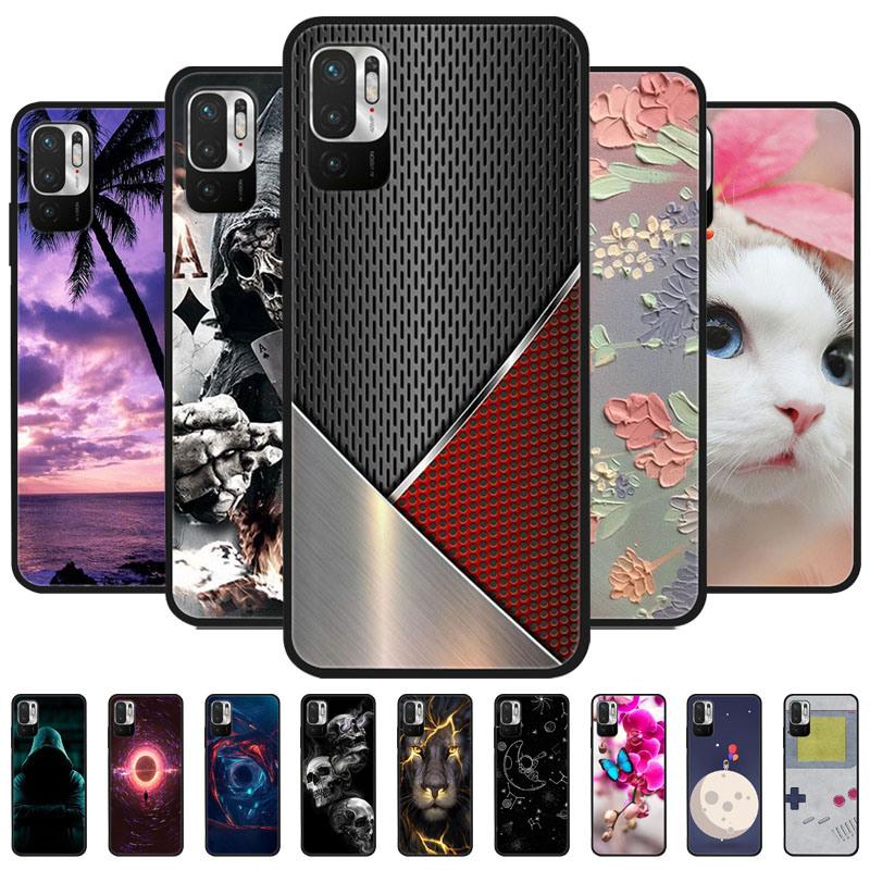 For Xiaomi Redmi Note 10 JE Phone Case Cool Wolf Lion Silicone Back Cover For Redmi Note10 JE Note 10JE Protective Shell Coque