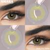 AMARA Colored Contacts Lenses Brown Eyes Natural Contacts Gray Beautiful Pupils Blue Eye Lens Yearly Green Beauty Makeup Lens